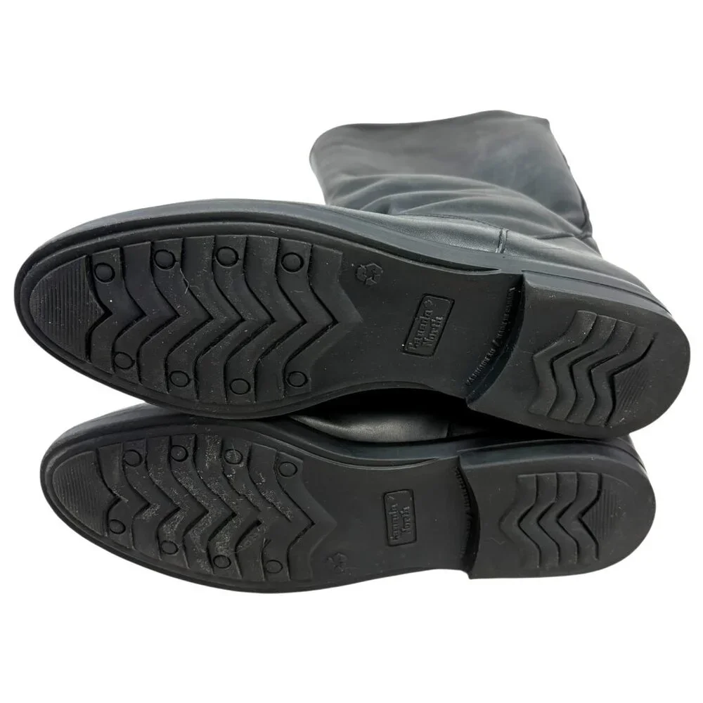 Canada‎ North Black Leather Fleece Insulated Mid Calf Winter Boot
